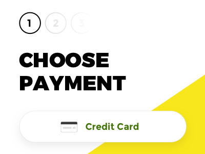 #01 - Choose Payment app ecommerce mobile payment ui yellow