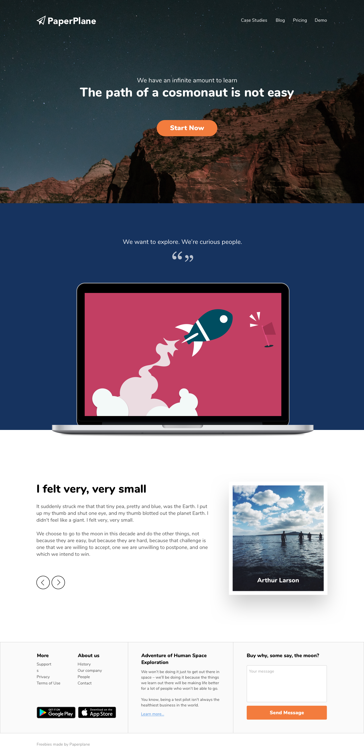 Responsive Landing Page (Sketch And HTML/CSS Files Included) By Angga ...