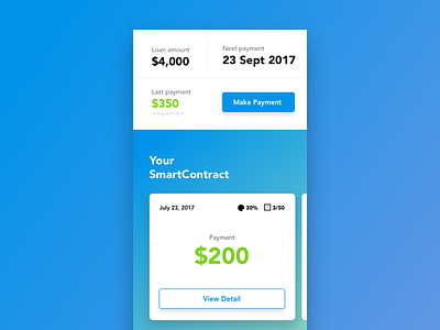 Smart contract app blockchain mobile ui wallet