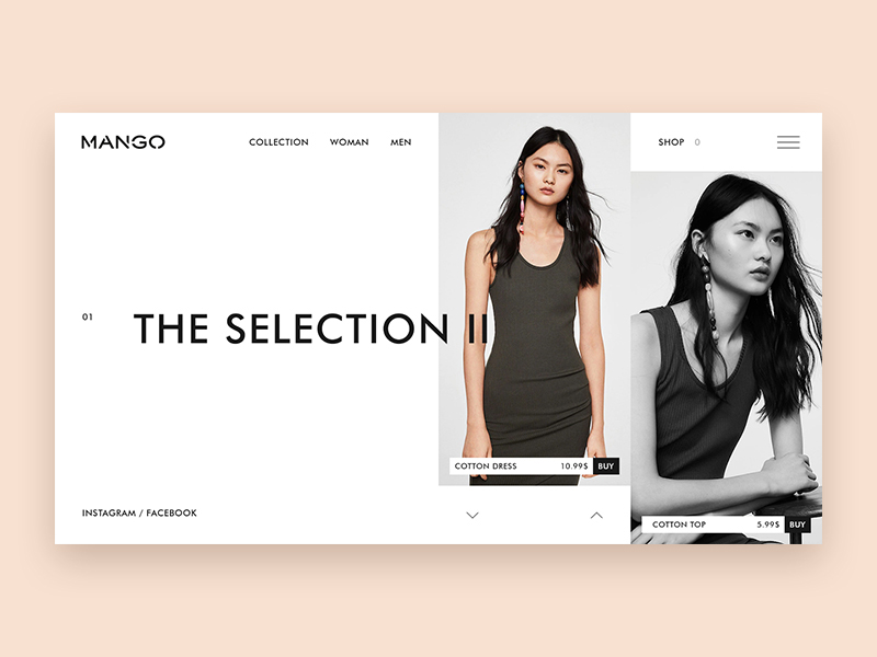 Concept for MANGO by Pavel Badrtdinov on Dribbble