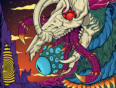 Monster On your minds design graphic design illustration vector
