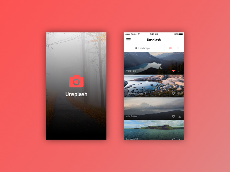 Unsplash - IOS App Design Concept By Florian Busch On Dribbble