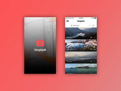 Unsplash - iOS App Design Concept app concept design ios unsplash