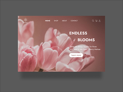 Flower Shop Landing Page Design