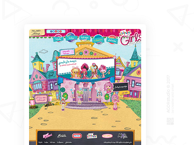 Lalaloopsygirls baby color design dribbble girl kids shot template ui ux web website