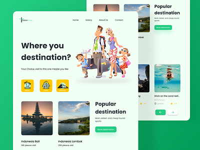 Traveling landing page Site 3d animation branding graphic design logo motion graphics ui