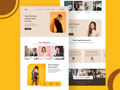 Fashion Wab Site branding graphic design logo motion graphics ui