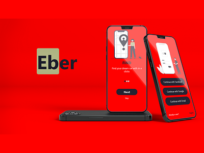 Cab Service Application Login, Signup and Registration- Eber