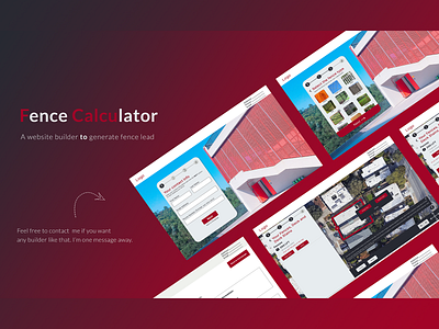 Fence Calculator A design to order a fence online through web animation app app design application application design branding design graphic design illustration logo mockup motion graphics ui user experience user interface ux