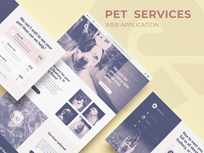 Online Pet Booking Application - UI UX |Application & Web Design animation app app design application application design branding design graphic design illustration logo mockup motion graphics ui user experience user interface ux
