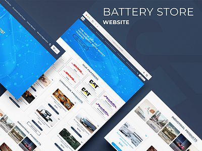 Battery Store| Application Design | Web Design | UI UX animation app app design application application design branding design graphic design illustration logo mockup motion graphics ui user experience user interface ux web design website design