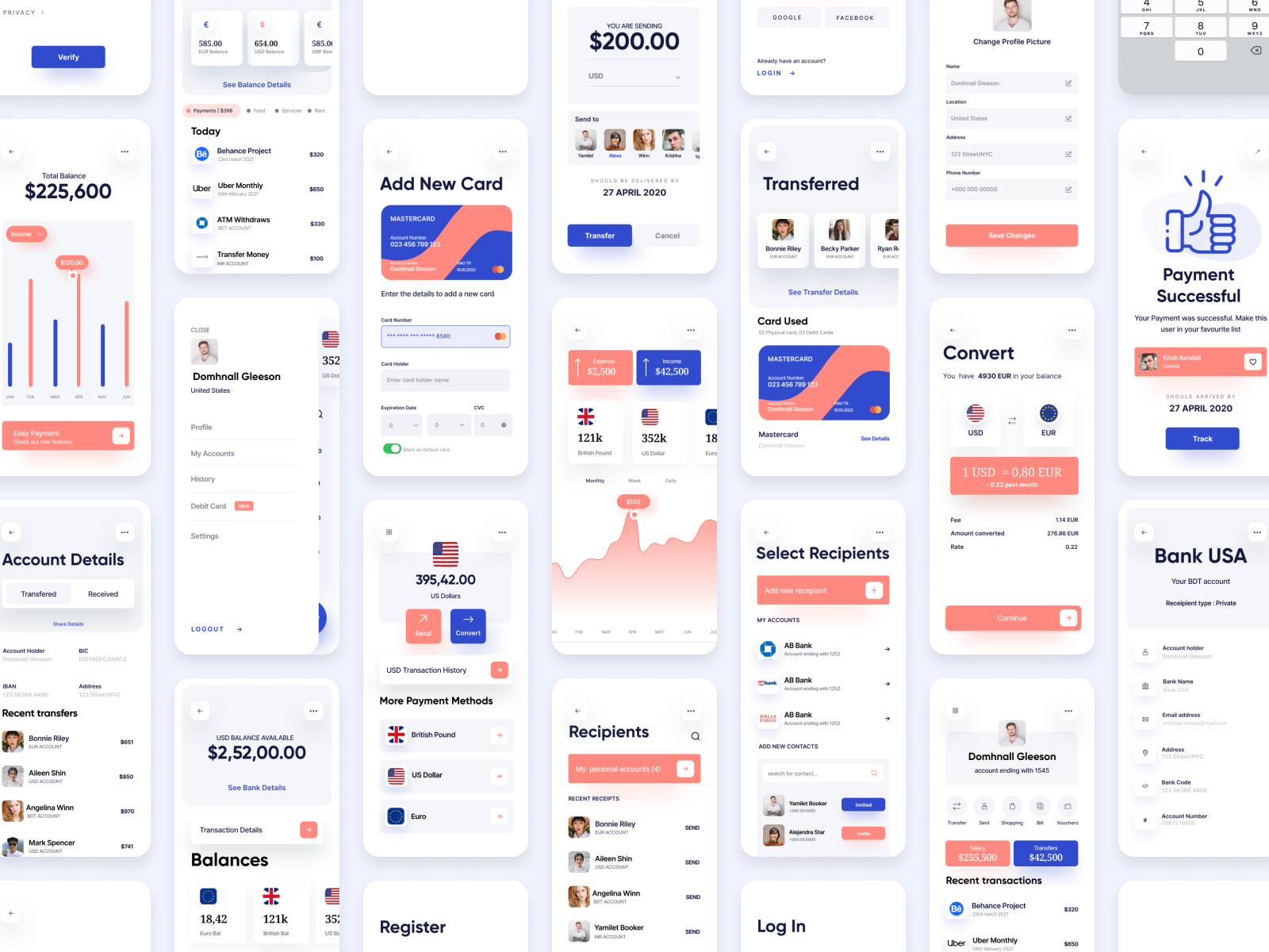 Money transfer and Wallet Application by Muhammad Talha Sajid on Dribbble