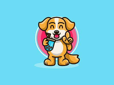 Cute Dog Mascot Design cryptoart