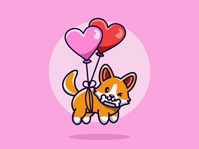 Cat & Balloon Mascot Design cat instartist mascot nftartist