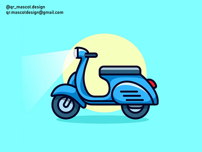 Vespa mascot Design sale