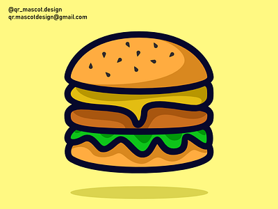 Burger Mascot Design sale