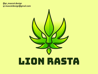 Lion Rasta Illustration Design sale