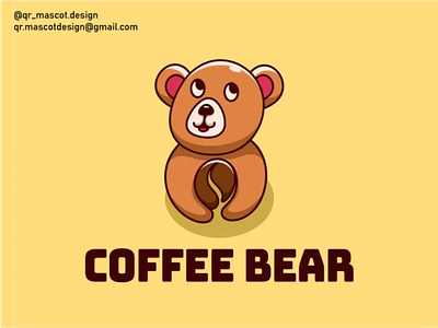 Coffee Bear Illustration Design