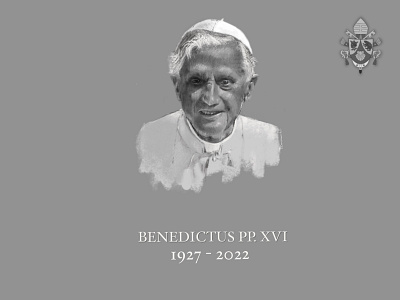 Benedict XVI benedict graphic design illustration new year pope portrait procreate vatican
