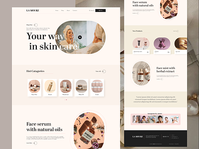 Cosmetics Store Website Design