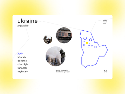 Ukraine website 2022 app branding design dribbble graphic design ui ukraine ux webdesign