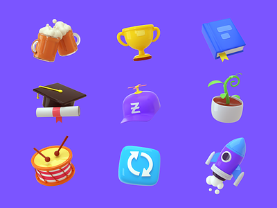 3d icon set