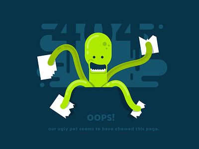 404 404 broken error octopus page pet ugly ui web