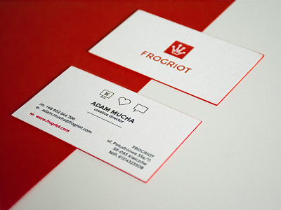 Letterpress business cards by FROGRIOT businesscard businesscards ci corporateidentity frogriot letterpress print