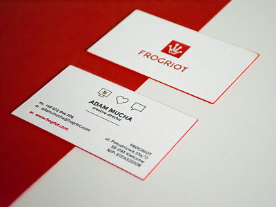 Letterpress business cards by FROGRIOT