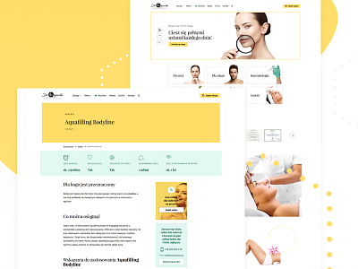 Website for aesthetic medicine clinic - overview beauty clinic design medicine website