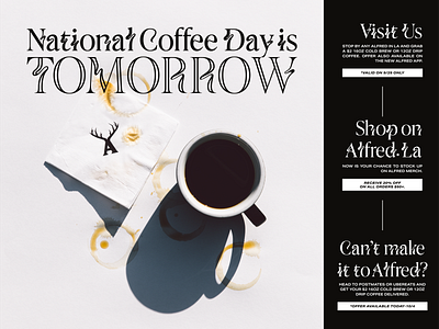 National Coffee Day Email branding digital design dribbble email design graphic design promo design ui uidesign