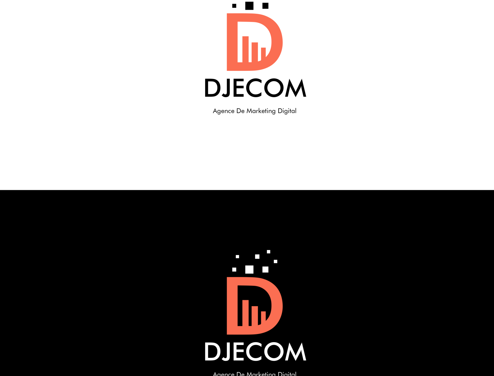 Logo Djecom by Gourou Design on Dribbble