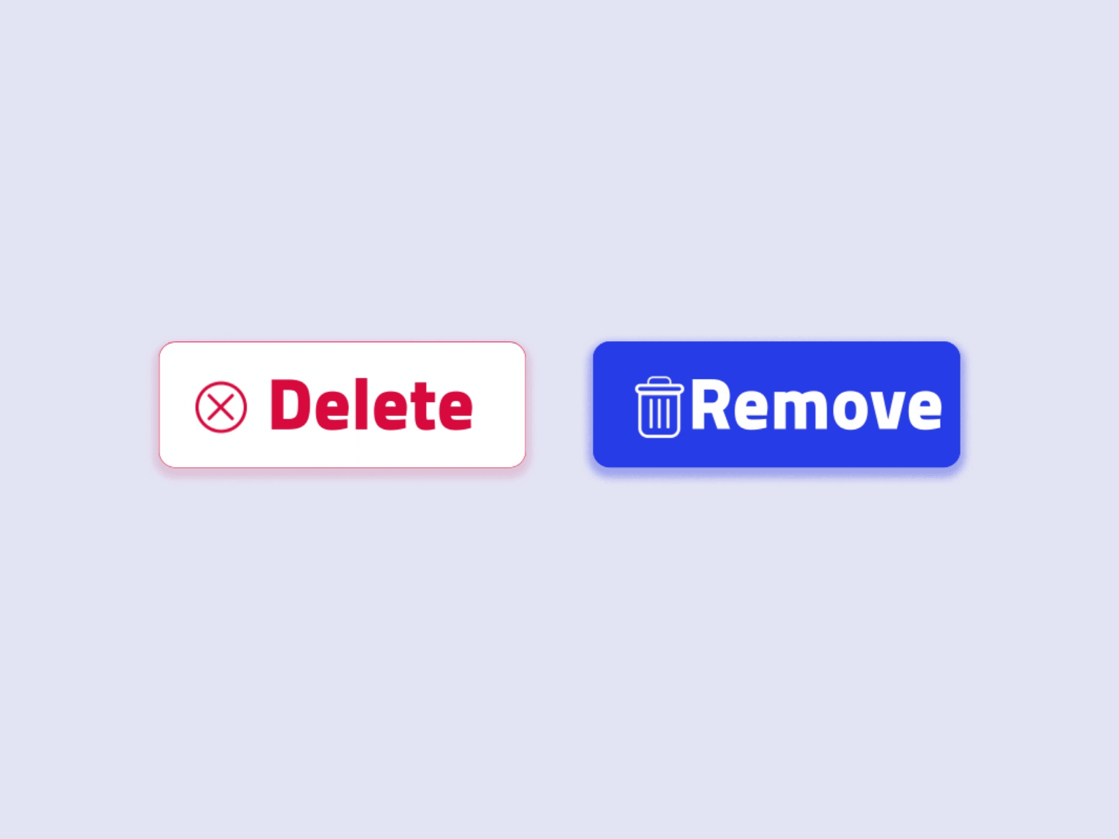 Remove vs delete app design icon illustrator simple ui ux web webdesign website