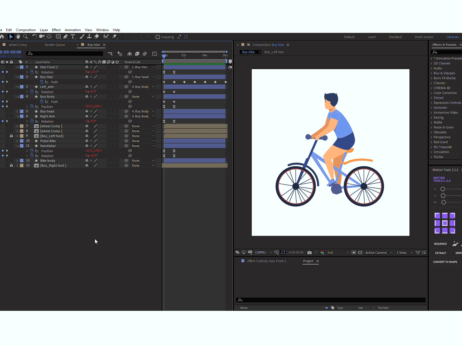 Boy on a Bike animation app bike bikes boy design icon illustration simple ui vector webdesign