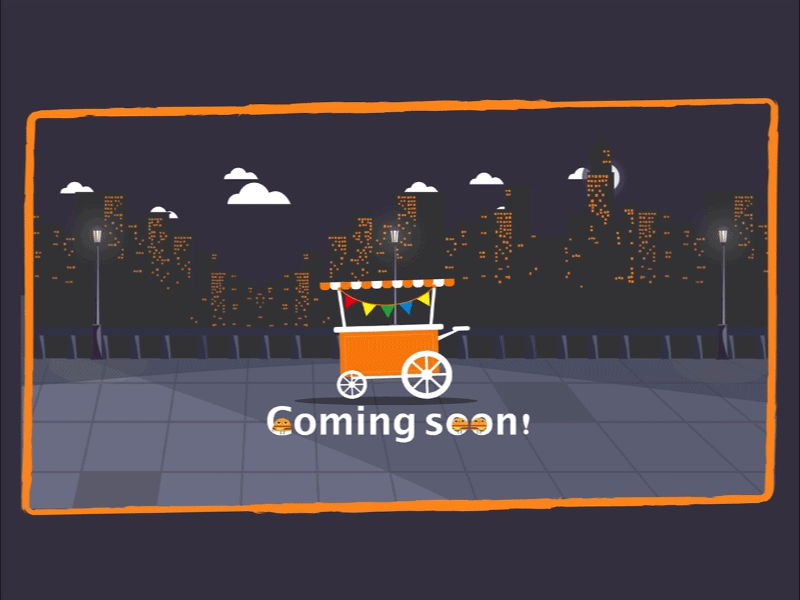 Coming Soon page - GIF adobe illustrator business design different food illustration simple street teamwork tourism tradinos t ui webdesign website year