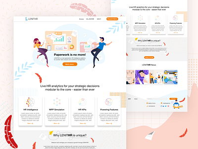 lenither 2d design flat illustration ui uplabs ux vector web webdesign website