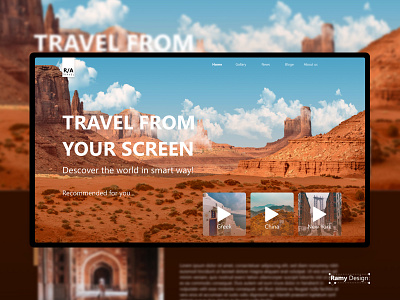 Travel website app city desert design icon landscape photoshop travel tv ui uiux userinterface ux web webdesign website