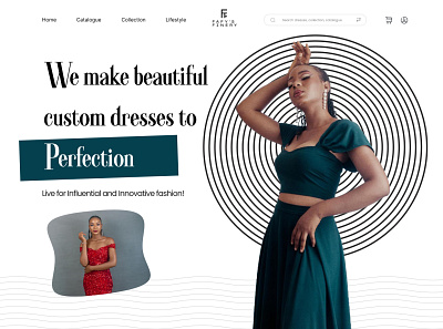 #naijadailyUIchallenge Day 2: Fafy's Finery design ui web design