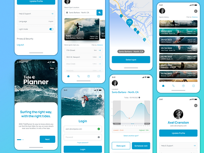Tide Planner - UX/UI App exploration