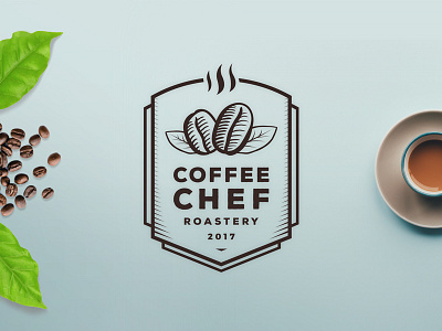 Coffee Chef Roastery branding coffee logo roastery shop