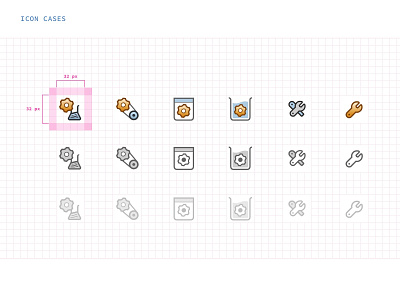 System icons brand design icon icon design icon set iconography icons identity identity branding illustration print style guide styleguide system system icon