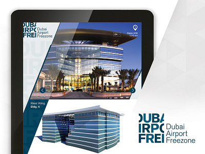 DAFZA Interactive Information Kiosk airport dubai freezone info information interactive kiosk tab touch screen uae ui ux