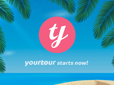 Yourtour agency branding enjoy fly guide journey logo summer tourist travel trip vacation