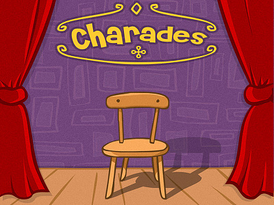 Charades Game Lpage art charade design game illustration ui