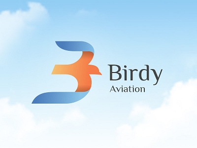 Birdy Aviation Logo aviation bird branding design flight fly identity logo