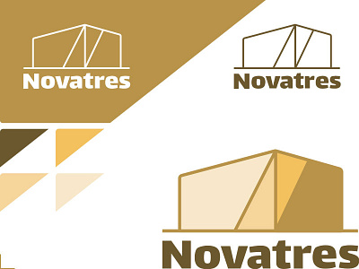 Novatres freighting tool brand freight goods identity illustration logo ship shipping