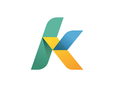 K Logo art branding design identity illustration k logo