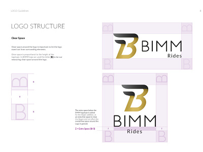 Bimm Logo Structure Styleguide page.