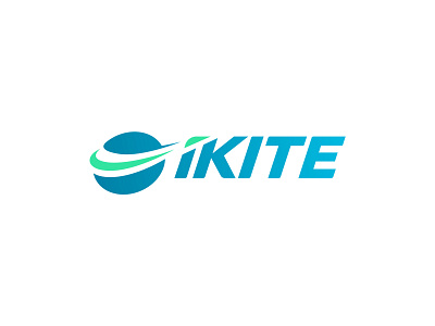 iKite Logo art battery brand fly identity illustration kite kites logo