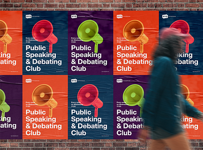 Public Speaking & Debating Club graphic design photoshop swiss poster typogaphy